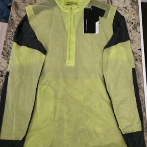 Nike Neon Yellow and Black Windbreaker